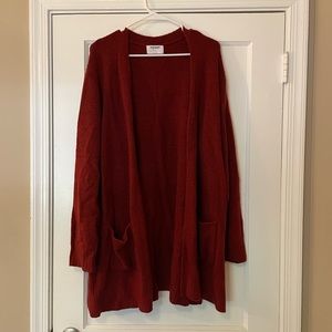 Red Knit Cardigan from Old Navy